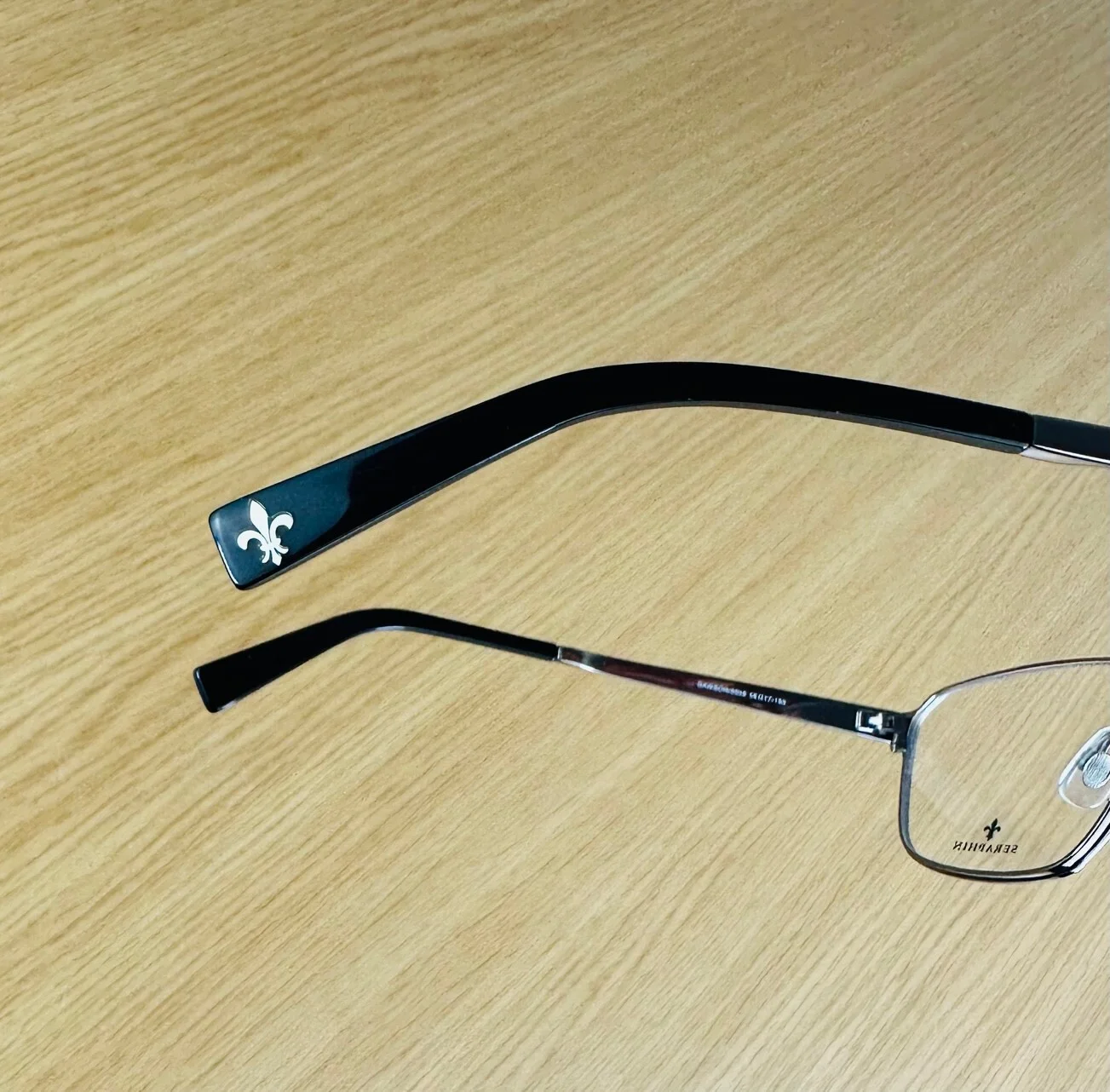 SERAPHIN DAWSON 8508 Gunmetal Mens Eyeglasses 56-17-150 Handmade 3