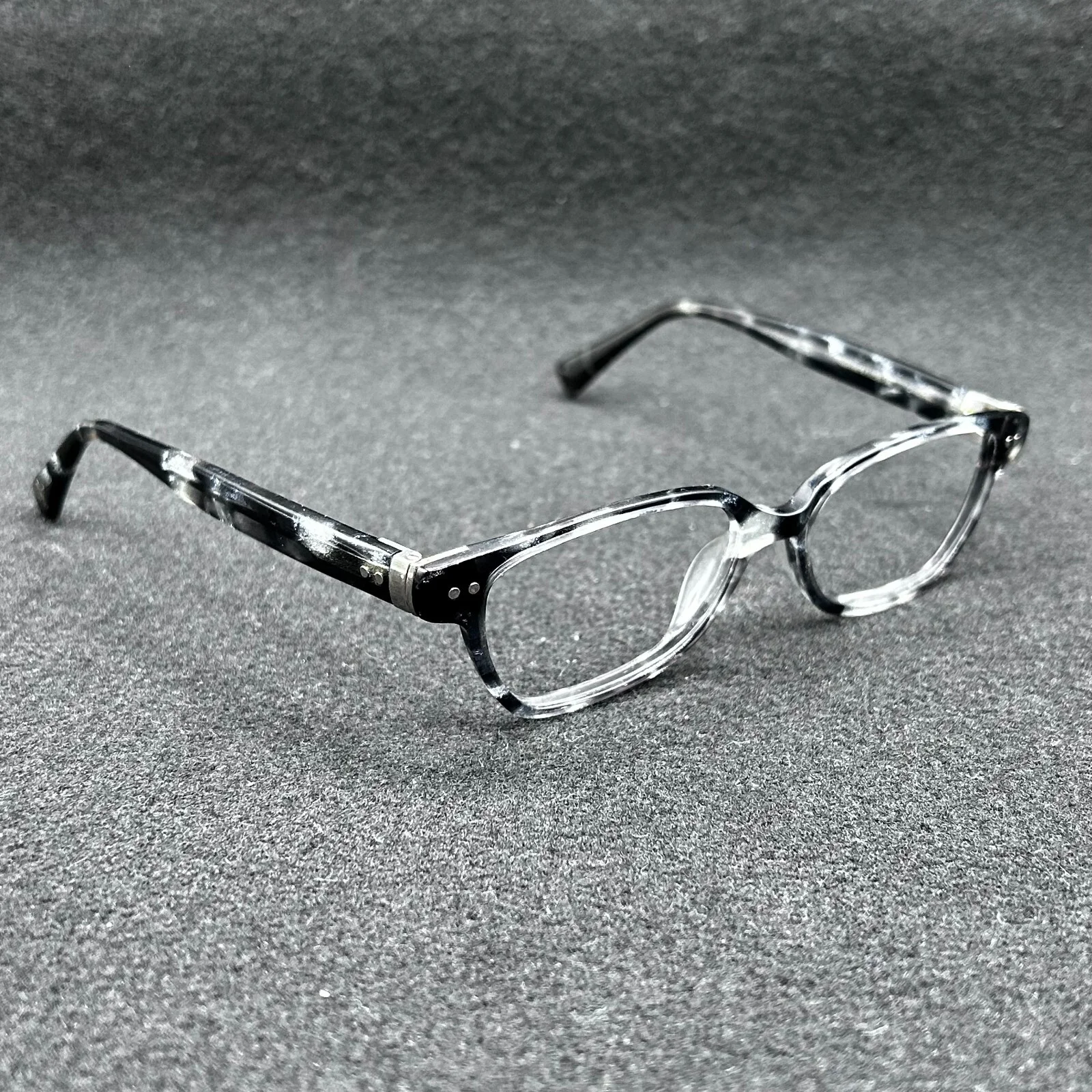 Seraphin Kennedy 8174 Eyeglasses **FRAME ONLY** Gray Marble Japan 51-16-140 EUC 3