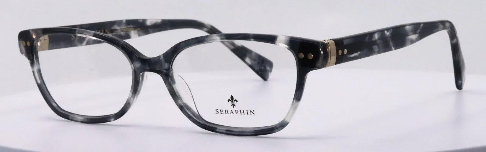 Seraphin KENNEDY 8174 Gray Womens Cat Eye Full Rim Eyeglasses 51-16-140 B:30 2