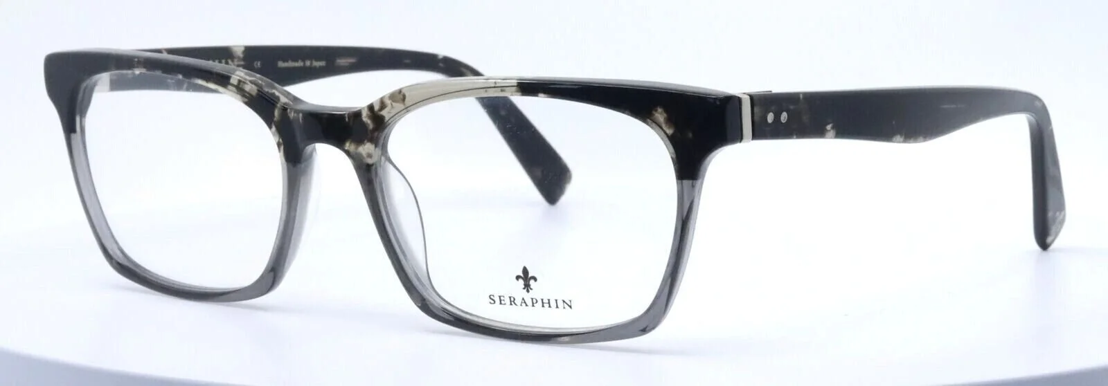 Seraphin PORTLAND 8783 Black Tortoise Gray Womens Eyeglasses 55-19-145 JAPAN
