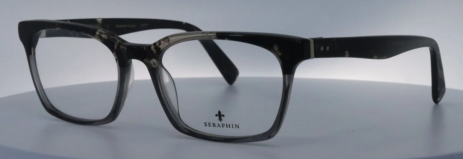 Seraphin PORTLAND 8783 Black Tortoise Gray Womens Eyeglasses 55-19-145 JAPAN 2