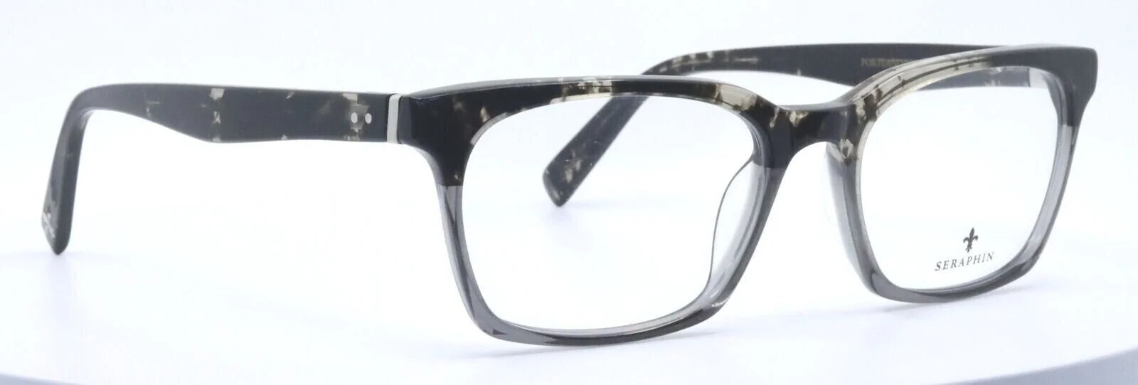 Seraphin PORTLAND 8783 Black Tortoise Gray Womens Eyeglasses 55-19-145 JAPAN 4
