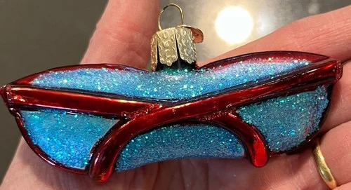 Set Of 3 OWC Old World Christmas Ornaments Elephant Red Eye Glasses Deer 4
