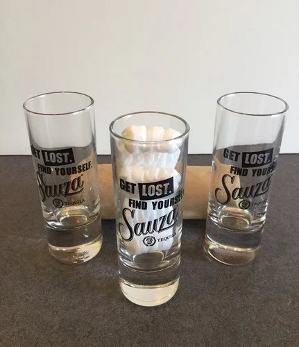 Set of 4 Sauza Tequila Shot Glasses