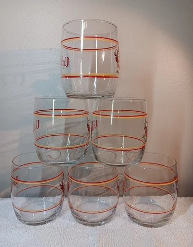 Set Of 6 Beautiful University of Louisville Cardinals Drinking Glasses/Tumblers 4