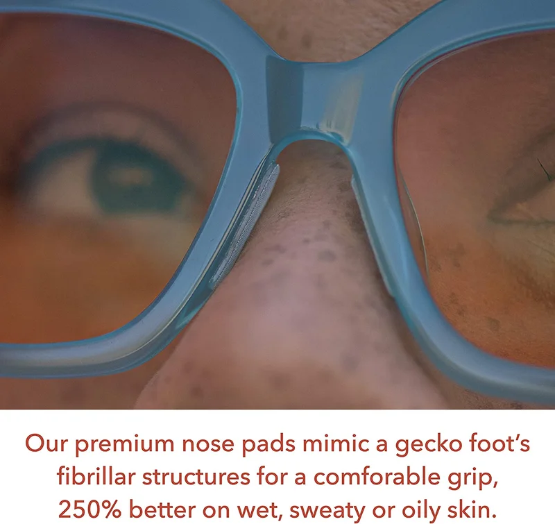 Setex Gecko Grip 1.8Mm Thick anti Slip Eyeglass Nose Pads, (5 Black Pair) USA Ma 4