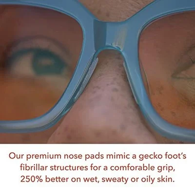 Setex Gecko Grip 1mm Anti Slip Eyeglass Nose Pads, (5 Black Pair) USA Made, I... 3