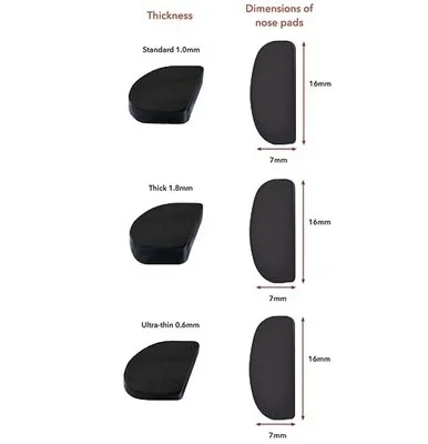 Setex Gecko Grip 1mm Anti Slip Eyeglass Nose Pads, (5 Black Pair) USA Made, I... 4