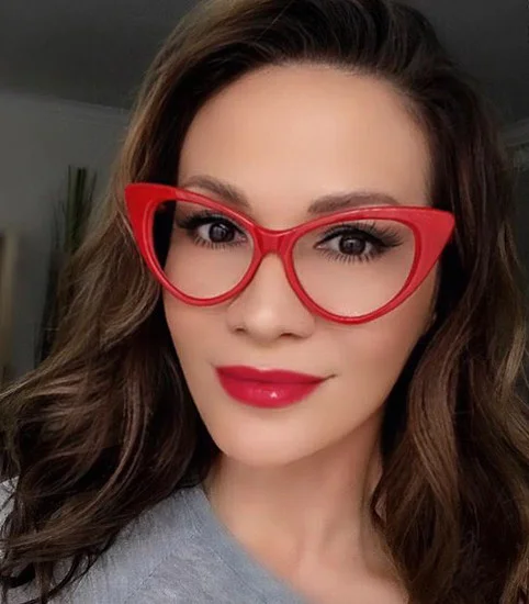 Sexy Attitude NIKITA Fashion Cat Eye Glasses Celebrity Clear Lens Hot Frames L 2