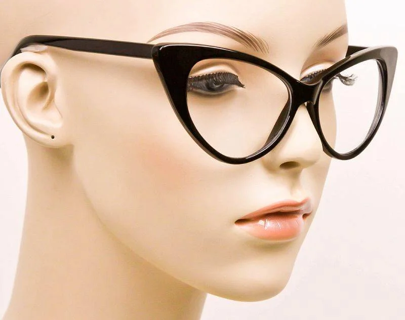 Sexy Attitude NIKITA Fashion Cat Eye Glasses Celebrity Clear Lens Hot Frames L 4