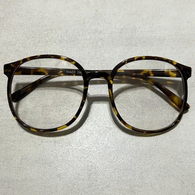 Sexy LARGE L Lulu Big Thin Round Circle BOHO Fashion Clear Eyeglasses Glasses 3