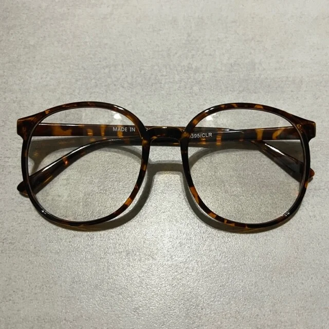Sexy LARGE L Lulu Big Thin Round Circle BOHO Fashion Clear Eyeglasses Glasses 4
