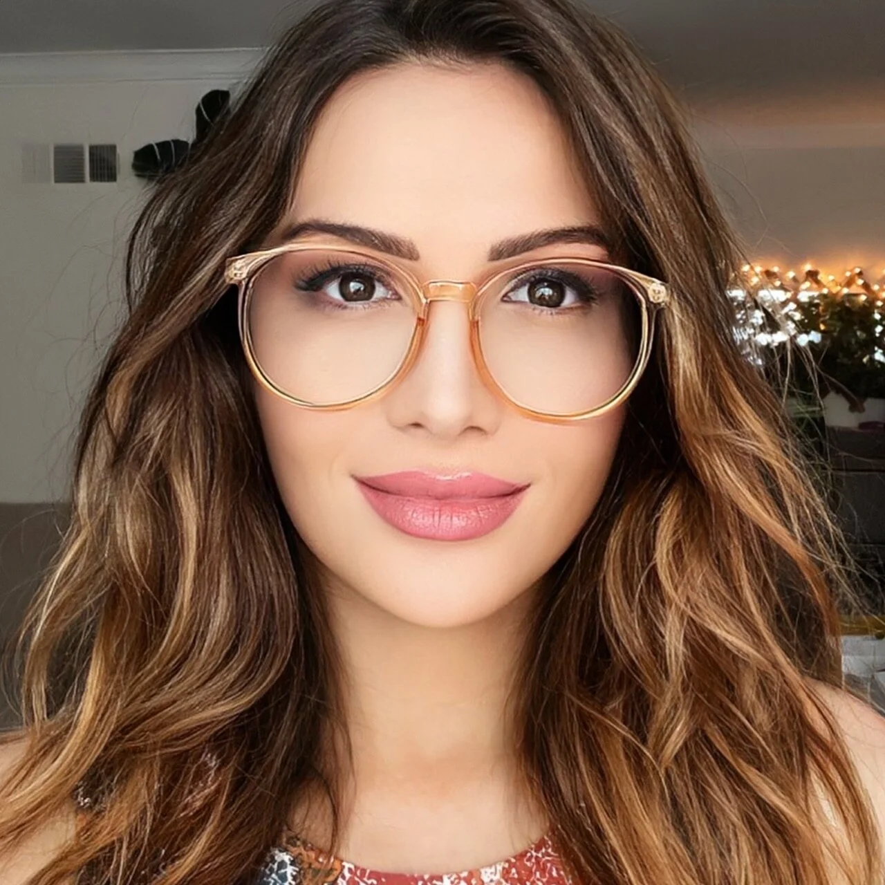 Sexy Lulu Big Thin Round Circle BOHO Secretary Fashion Clear Eyeglasses Glasses
