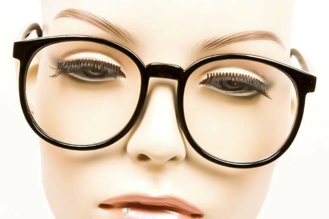 Sexy Lulu Big Thin Round Circle BOHO Secretary Fashion Clear Eyeglasses Glasses 3