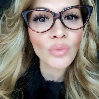 Sexy Thin Cat Eye Frames Rockabilly PinUp Geek Clear Eyeglasses Glasses 80475 M