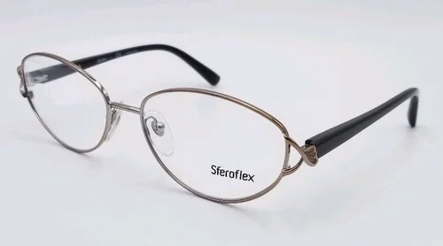 Sferoflex 2568 467 Cateye Soft Gold 54×16 Display Frame Only Eyeglasses #1935
