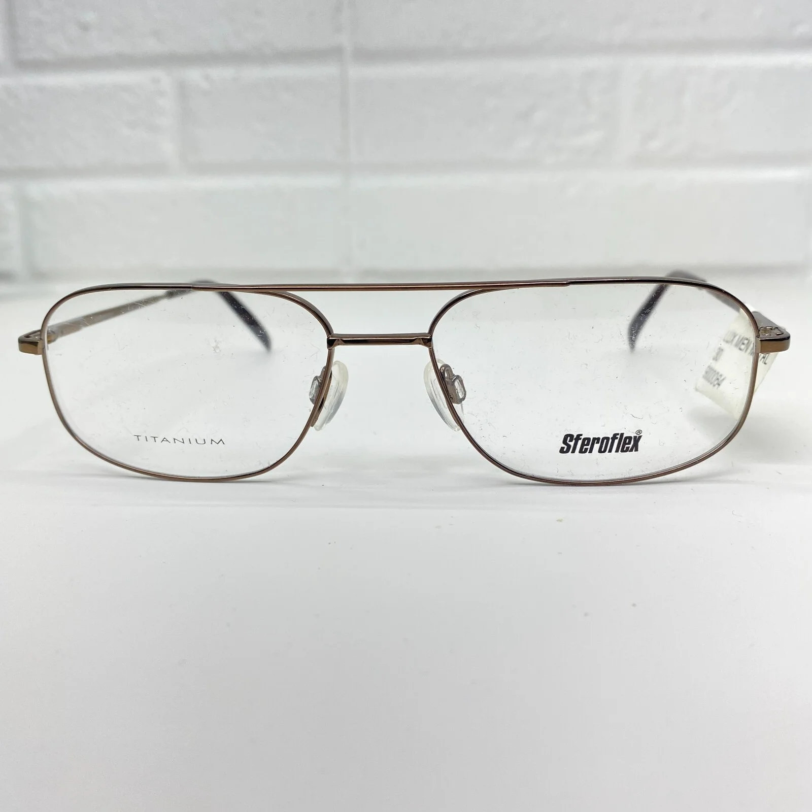 Sferoflex 4014 4060 Eyeglasses Frames Brown Round Full Wire Rim 55-17-135 19916