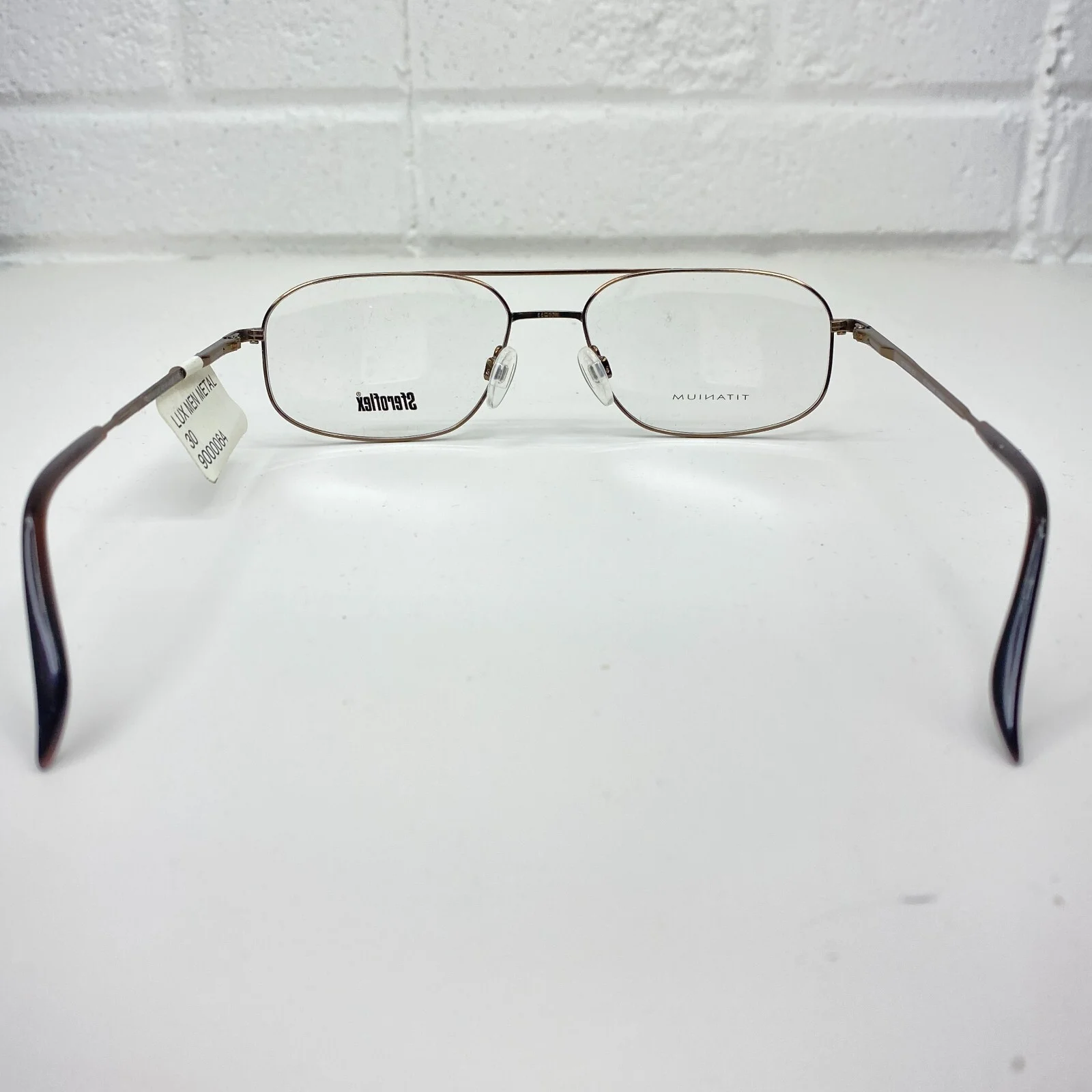 Sferoflex 4014 4060 Eyeglasses Frames Brown Round Full Wire Rim 55-17-135 19916 3