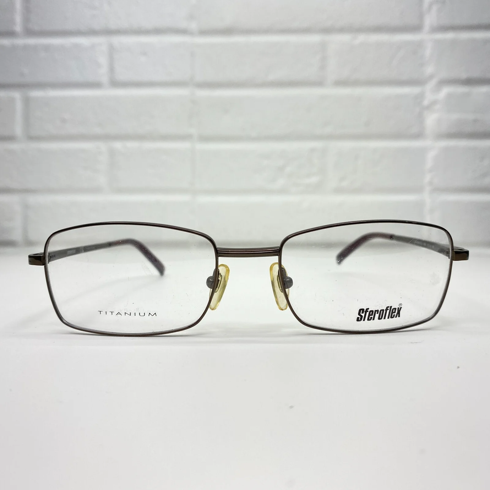 Sferoflex 4020 4060 Eyeglasses Frames Brown Titanium 52-18-140 20037