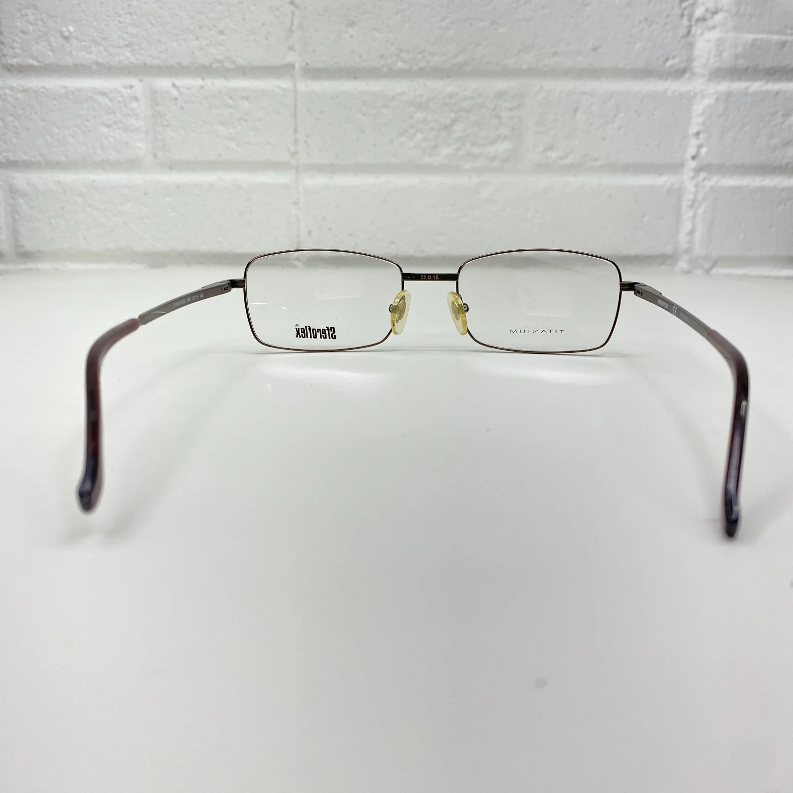 Sferoflex 4020 4060 Eyeglasses Frames Brown Titanium 52-18-140 20037 3