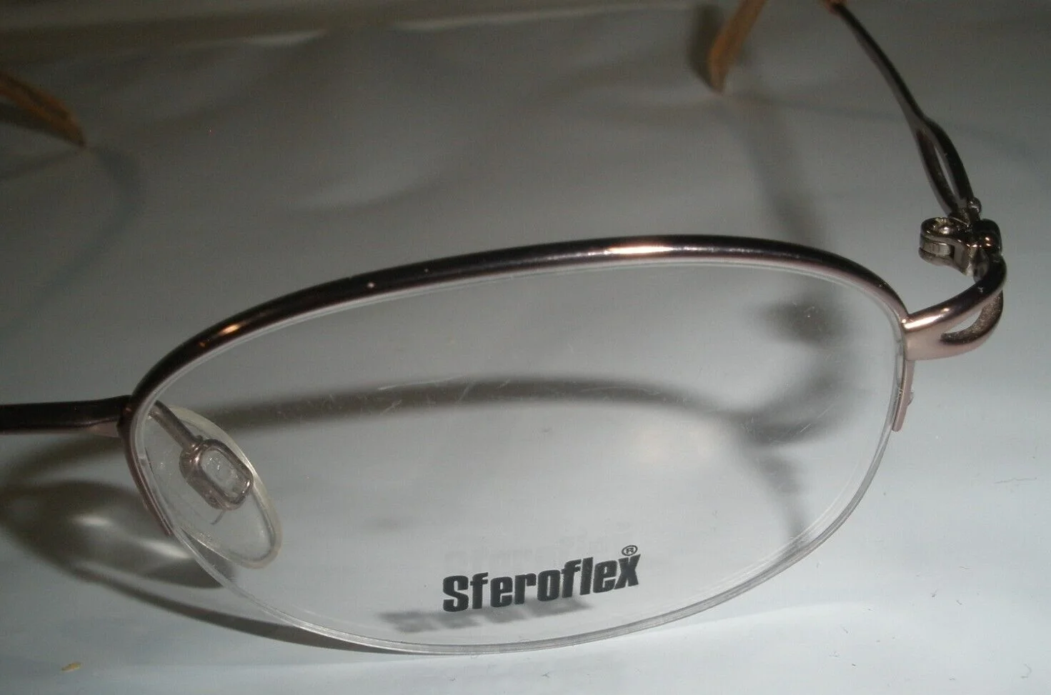 SFEROFLEX 4403T 4063 Half Rim Eyeglasses Titanium Frames 50-18-135 Demo Lenses 2