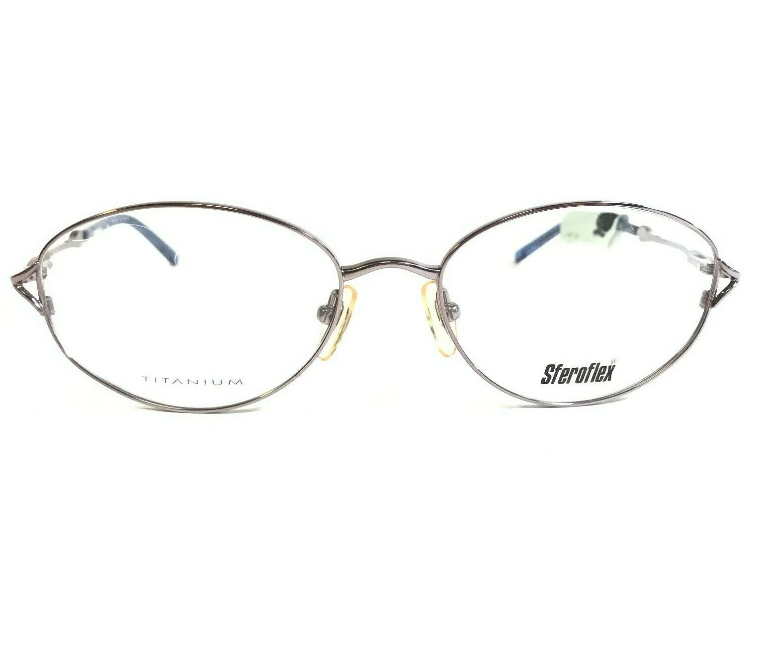 Sferoflex 4408 4070 Eyeglasses Frames Blue Silver Round Oval Full Rim 53-17-135