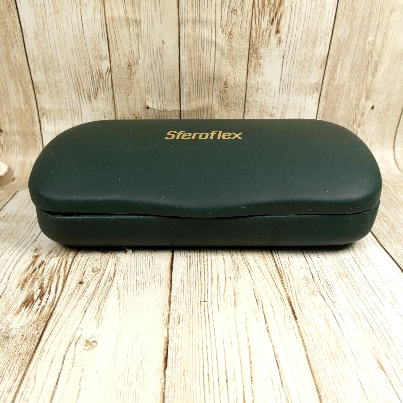 Sferoflex Eyeglass Sunglass Green Hard Clamshell CASE ONLY 3