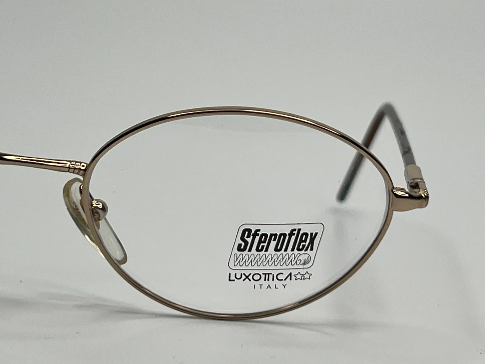 Sferoflex Eyeglasses 2453 108 Gold Round Oval Mens Frames 52[]18 130 mm 4