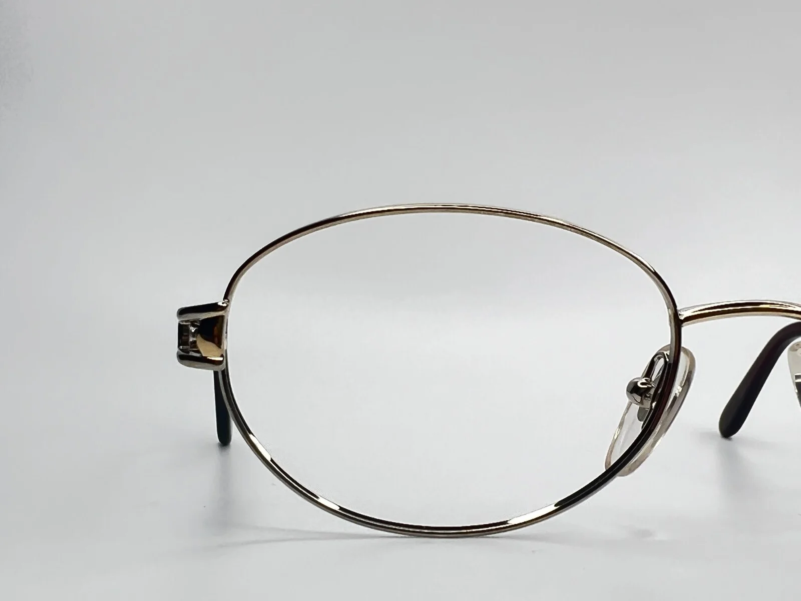 Sferoflex Eyeglasses 2477 104 Silver Red Oval Round Mens Frames 51[]18 130 mm 3