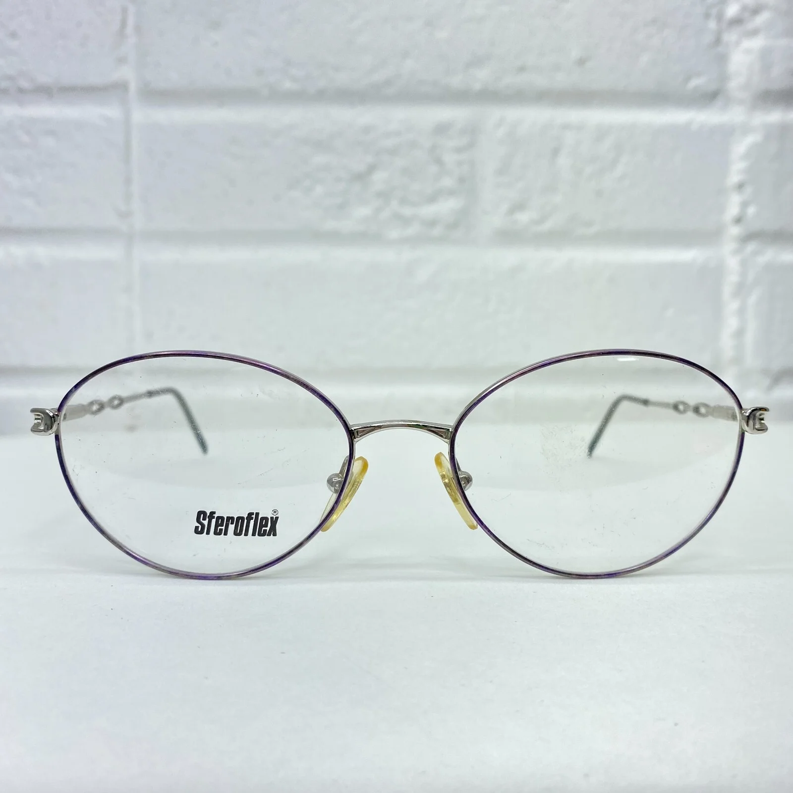 Sferoflex Eyeglasses 2484 688 Silver Round Oval Mens Frames 52[]17 135 mm 20412