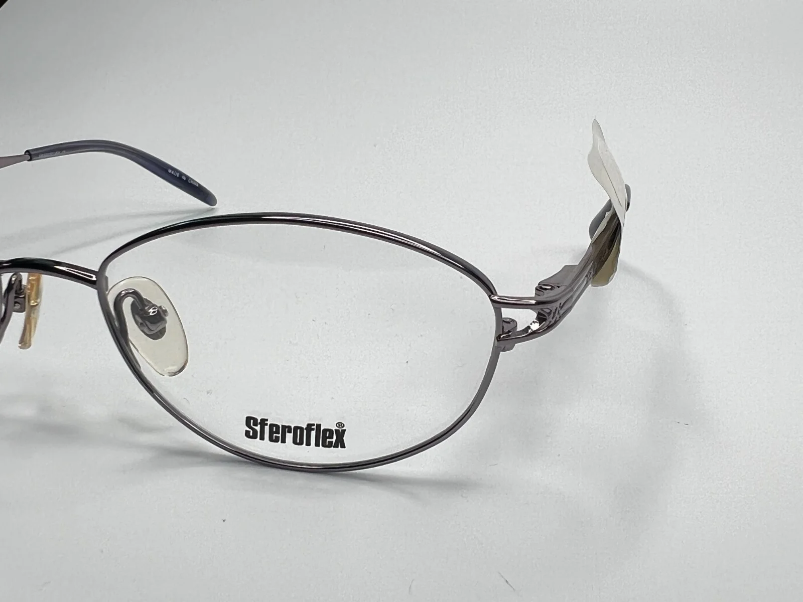 Sferoflex Eyeglasses Titanium 4407 4070 Silver Oval Mens Frames 51[]17 130 mm 4