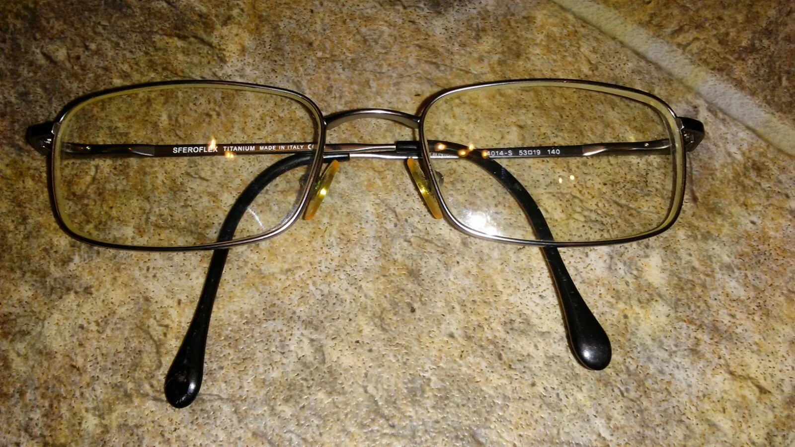 SFEROFLEX Titanium 4008 4014-S Eyeglasses Frame 53 19 140 Silver Made in Italy!