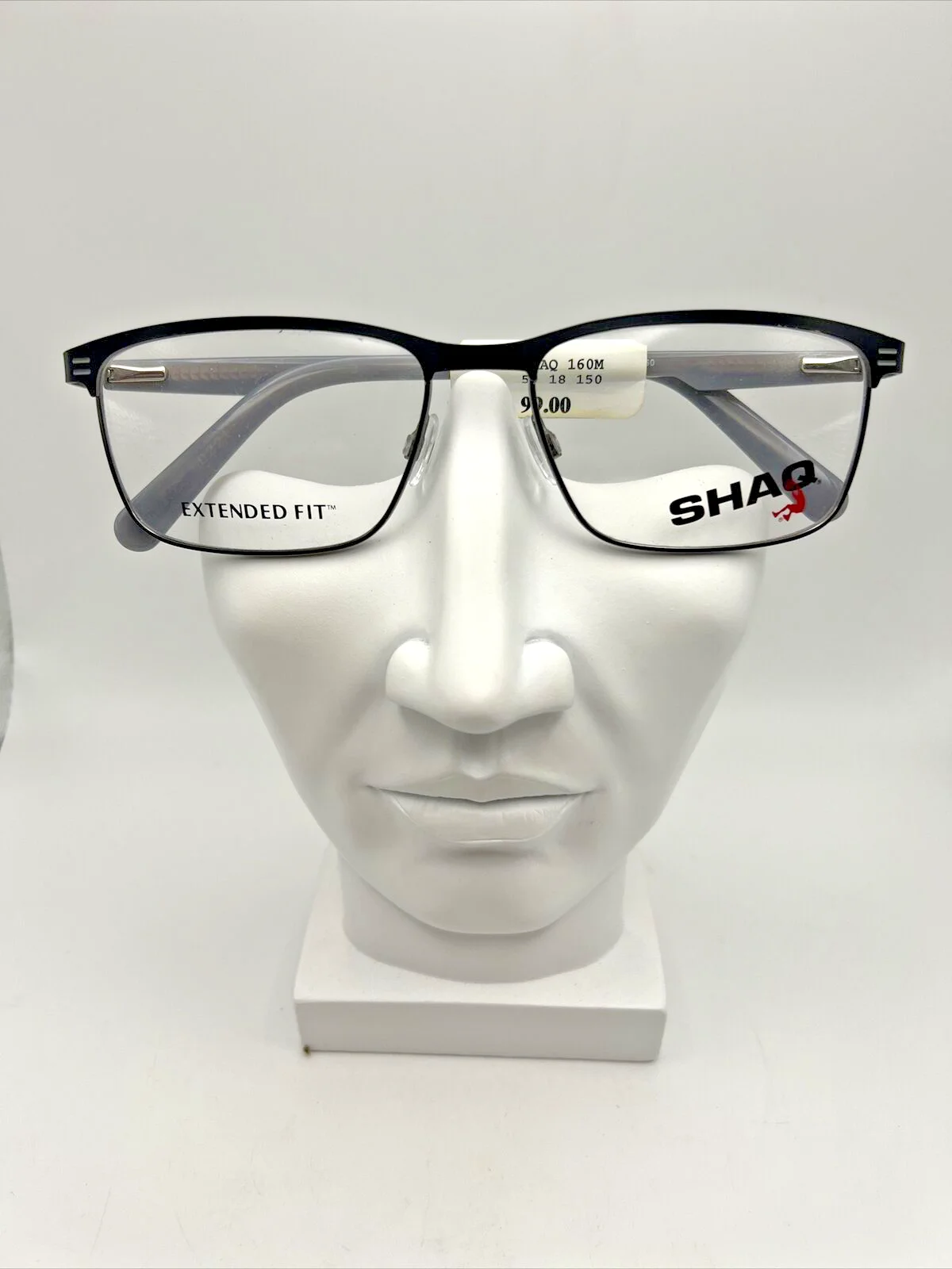 Shaq Extended Fit 160M Authentic Eyeglasses Frames 59-18-150 Black/Gunmetal