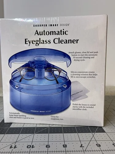 Sharper Image Automatic Eyeglass Cleaner SI632 - Solution Included 3