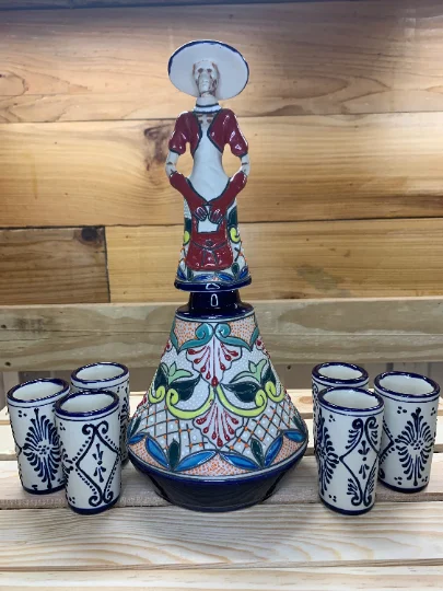 SHOT GLASS - NEW MEXICO - Pueblo Tiwa-speaking Native American Tribe Buildings