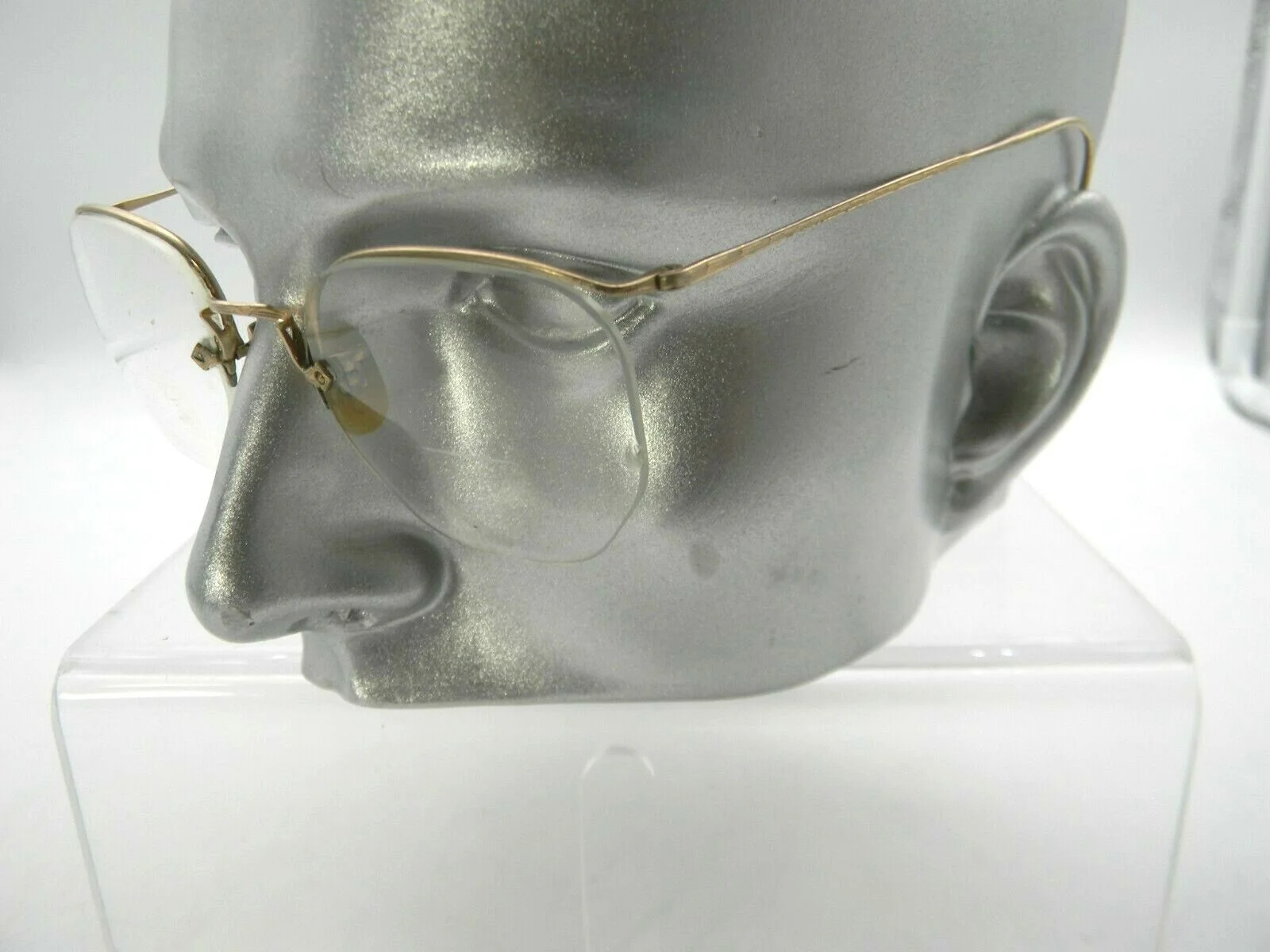 Shuron Wire Eyeglasses Frames and leather case 1/10 12K GF 115 45 15 1920s 3