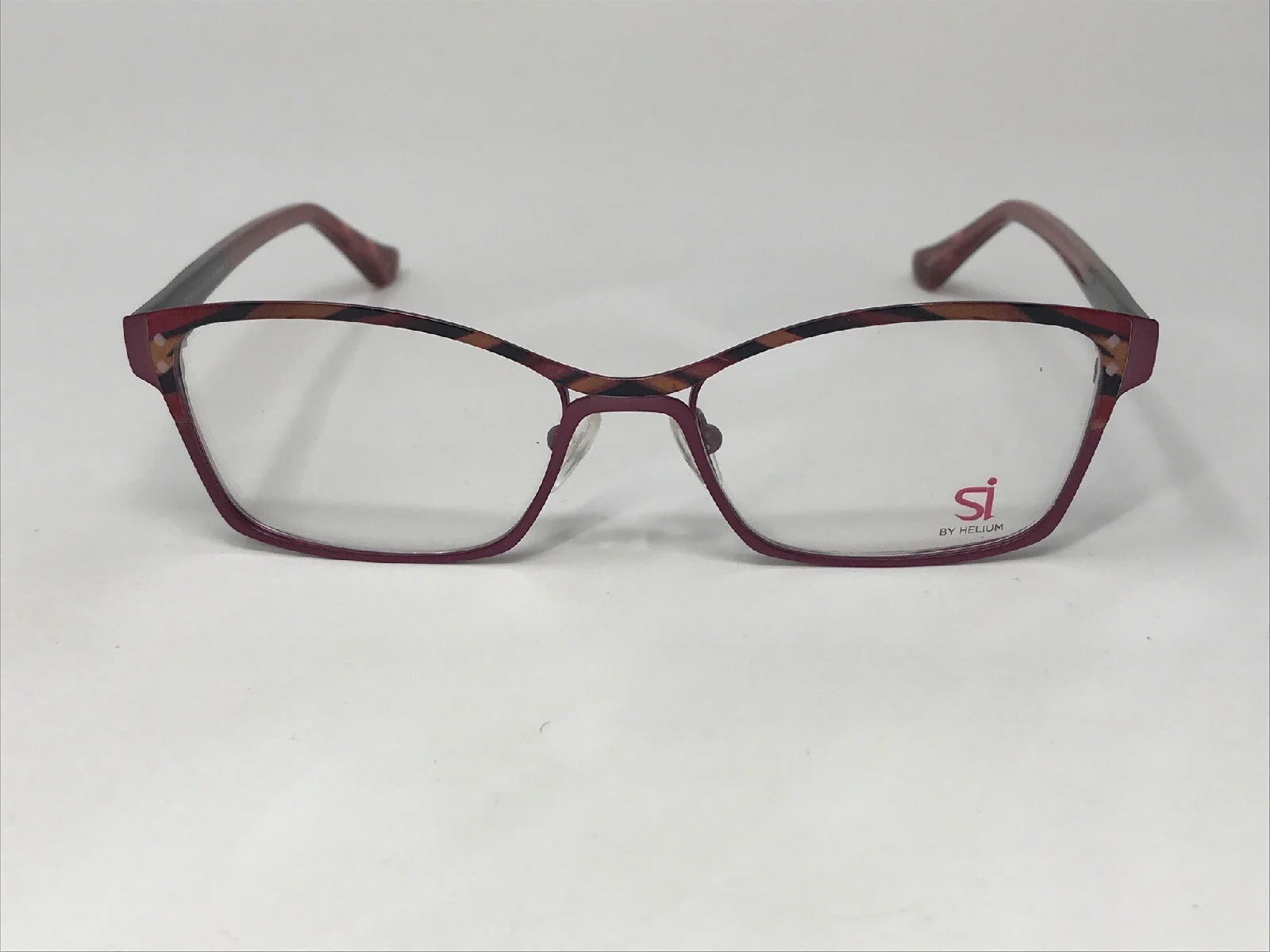 SI by HELIUM Eyeglasses Frame Italy SI1001 51-16-140 Purple/Multi Color Z244 2