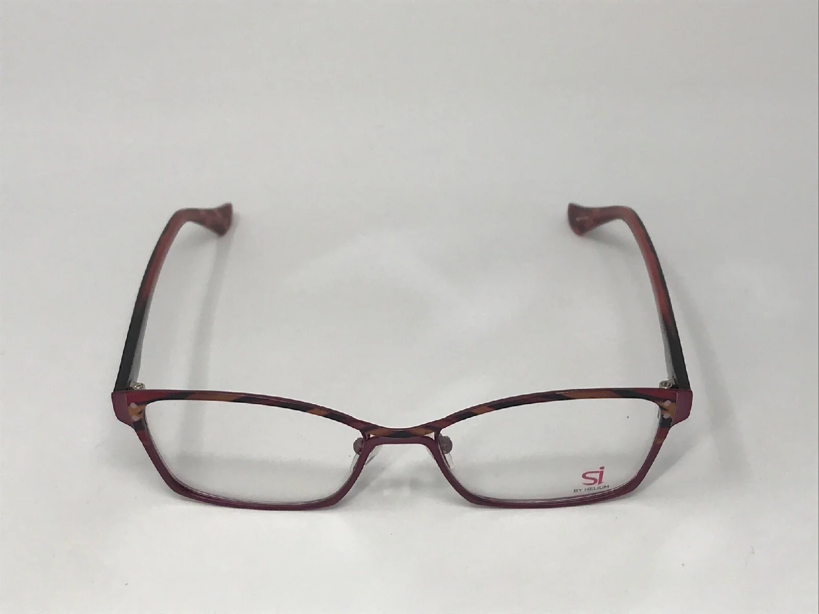 SI by HELIUM Eyeglasses Frame Italy SI1001 51-16-140 Purple/Multi Color Z244 3