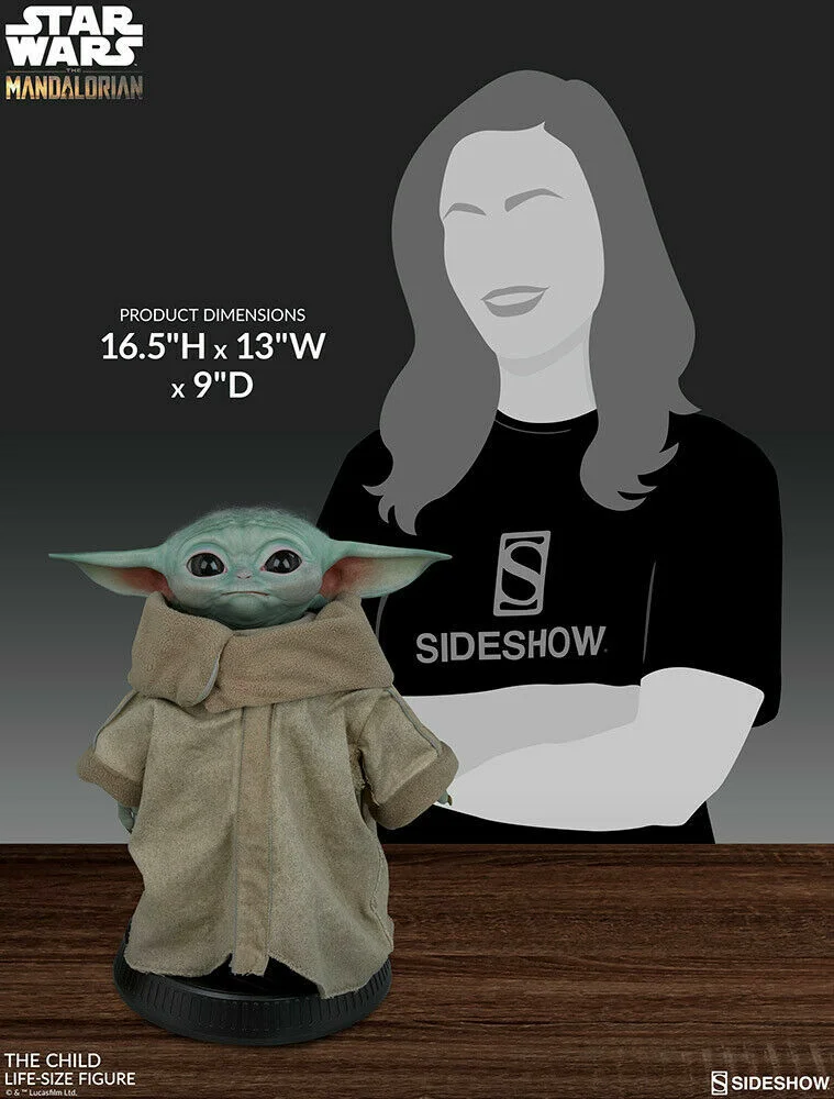 Sideshow Star Wars The Child Baby Yoda Life-Size Figure In Stock New Doubled Box 4