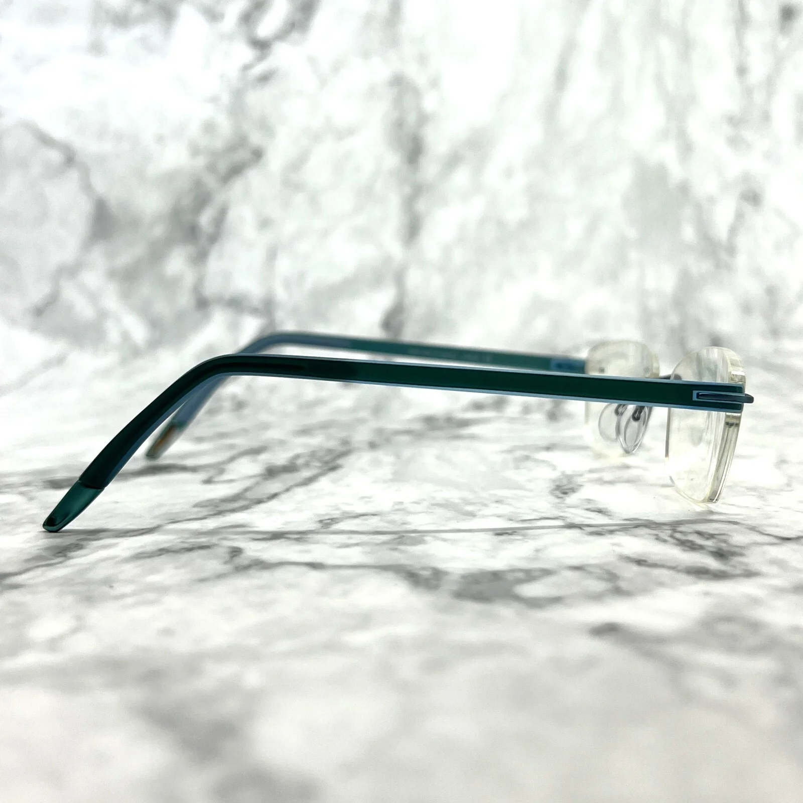 SILHOUETTE 4406 40 6056 5379 Teal Shimmer Womens Cat Eye Eyeglasses 53-17-135 4