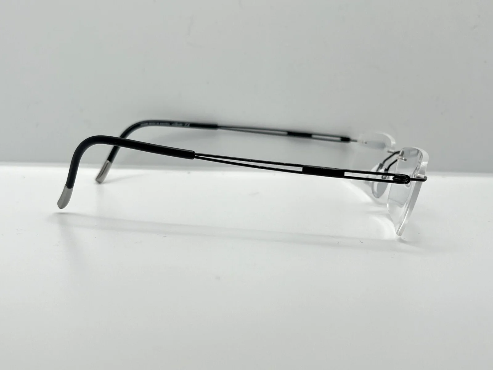 SILHOUETTE 5221 50 6060 5227 Black Mens Rectangle Eyeglasses 51-19-140 B:29 2