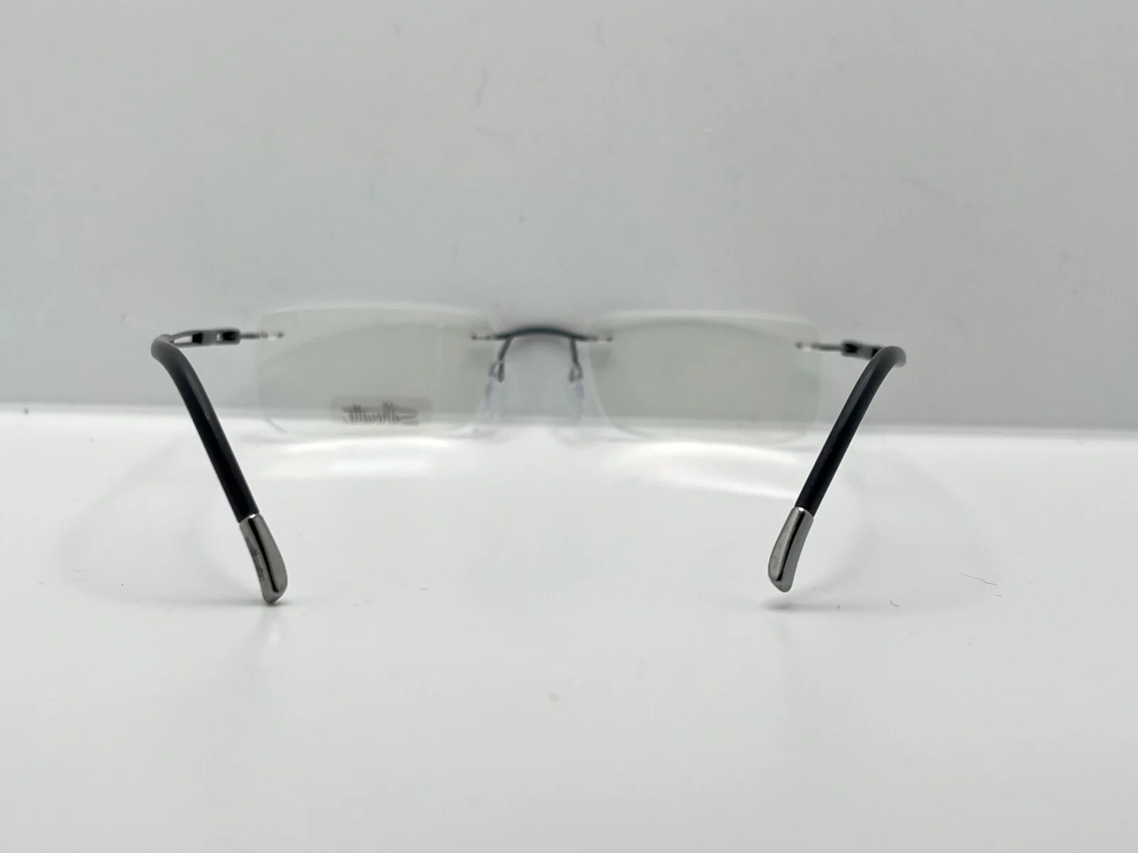 SILHOUETTE 5221 50 6060 5227 Black Mens Rectangle Eyeglasses 51-19-140 B:29 3