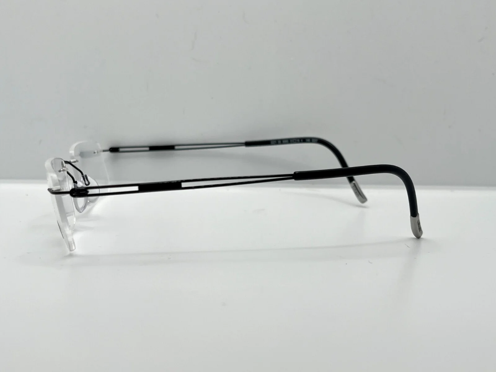 SILHOUETTE 5221 50 6060 5227 Black Mens Rectangle Eyeglasses 51-19-140 B:29 4