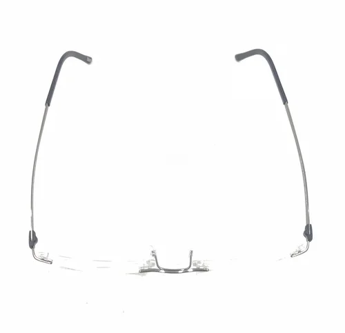 Silhouette 5452 Eyeglasses FRAMES 6061 Gray ..[]19-145 Black Rimless I629 3