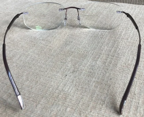 Silhouette 5540 JO 6140 51-19-135 Brown Bronze Rimless Frame Eyeglasses Austria 4