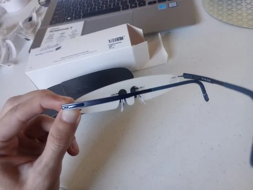Silhouette 5555 70 4540 Navy Blue Titanium Eyeglasses 4