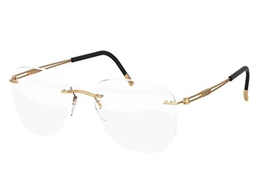 Silhouette 7534 20 6076 Titanium Gold Rimless Eyeglasses Frames 17 140 Austria