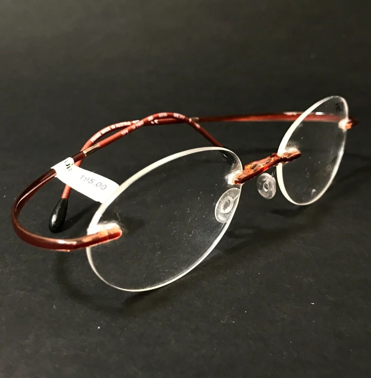 Silhouette Eyeglasses Frames SPX M 1968 /00 6056 Clear Red Hingeless 48-17-140 3