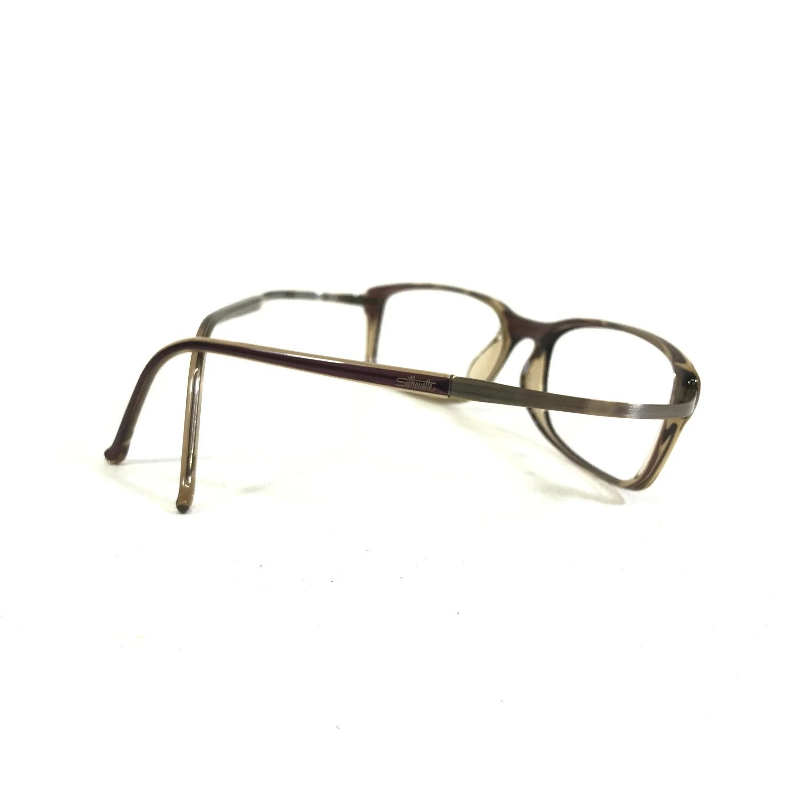 Silhouette Eyeglasses Frames SPX M 2822 /30 6053 Brown Grey Hingeless 50-16-145 4