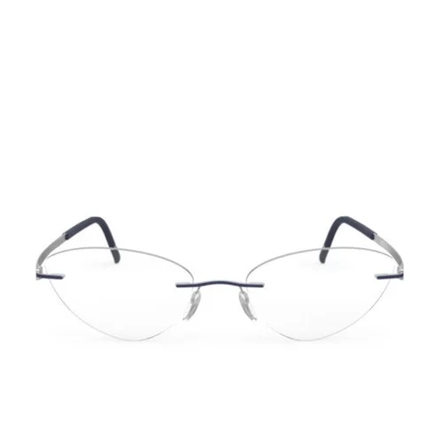 Silhouette Momentum 5529/HE Eyeglasses 4510 Silver/Pacific Blue Sz 56 17/135 NIB